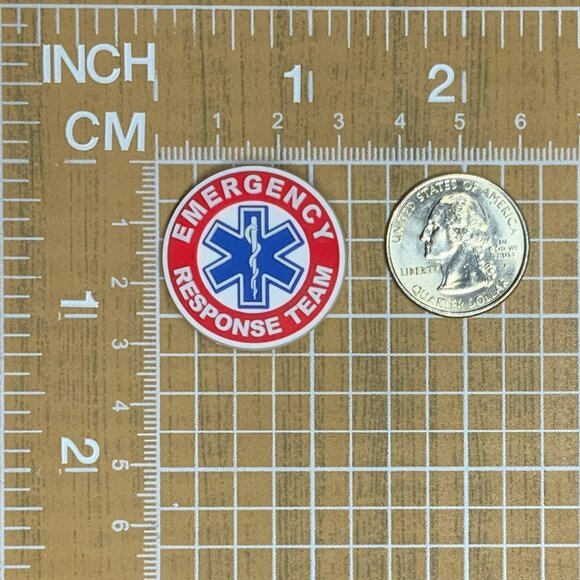 NWOT Emergency Response Team First Responder EMT Nurse Fire Doctor Croc Charm - Picture 2 of 3